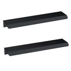 2 X Venice Matt Black Small Pull Handles 150mm