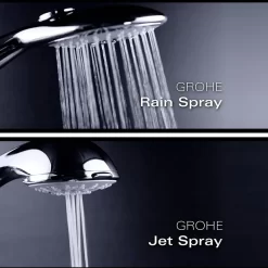 Grohe Grohtherm 1000 Thermostatic Shower Mixer Tap 1/2" With Shower Set