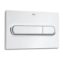 Roca PL1 Dual Flush Plate For Concealed Cisterns - Chrome