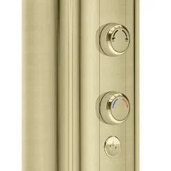 AQUAS AquaMax Flex Manual Smart 9.5KW Brushed Brass Electric Shower -Ideal Standard Store a000524 d1