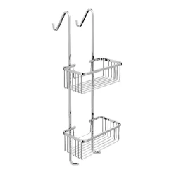Alberta 2 Tier Hanging Shower Caddy - Chrome