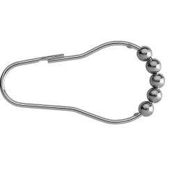 Croydex 12 Chrome Ball Shower Curtain Rings -Ideal Standard Store ak141641ai3