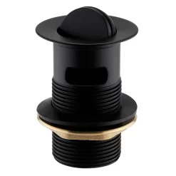 Arezzo Matt Black Slotted Flip Top Basin Waste