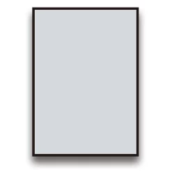 Arezzo Matt Black Square Edge 700 X 500 Mirror -Ideal Standard Store az57mb d1 1
