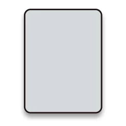 Arezzo Matt Black 800 X 600 Rectangular Mirror -Ideal Standard Store az68cvmb d1