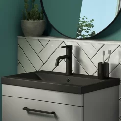 Arezzo 610 X 395mm Matt Black Rectangular Mid-Edged Inset Basin 5 Arezzo 610 X 395mm Matt Black Rectangular Mid-Edged Inset Basin -Ideal Standard Store az6rmb d2