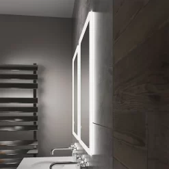 Arezzo 700 X 500mm Ultra Slim LED Illuminated Bathroom Mirror With Anti-Fog