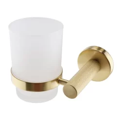 Arezzo Industrial Style Brushed Brass 4-Piece Bathroom Accessory Pack
