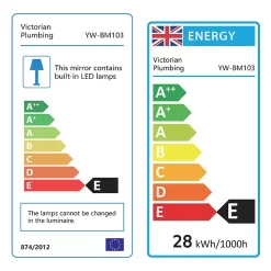 Arezzo Bulb Matt Black 500 X 700mm LED Illuminated Mirror With Motion Sensor + Anti-Fog 9 Arezzo Bulb Matt Black 500 X 700mm LED Illuminated Mirror With Motion Sensor + Anti-Fog -Ideal Standard Store azbm103 d2