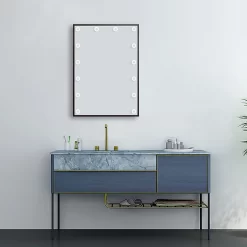 Arezzo Bulb Matt Black 500 X 700mm LED Illuminated Mirror With Motion Sensor + Anti-Fog 10 Arezzo Bulb Matt Black 500 X 700mm LED Illuminated Mirror With Motion Sensor + Anti-Fog -Ideal Standard Store azbm103 d3