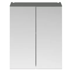 Arezzo 600 Matt Grey 2-Door Mirror Cabinet -Ideal Standard Store azg62mc d1