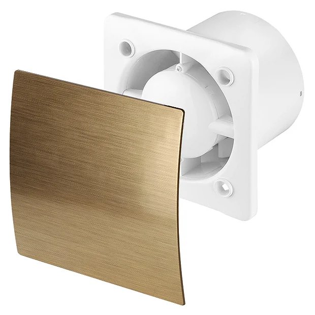 Arezzo 100mm Turbo Extractor Fan - Timer - Gold 2 Arezzo 100mm Turbo Extractor Fan - Timer - Gold - Image 2