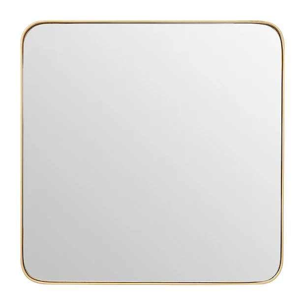 Arezzo Medium 400 X 400 Gold Frame Square Wall Mirror 3 Arezzo Medium 400 X 400 Gold Frame Square Wall Mirror - Image 3