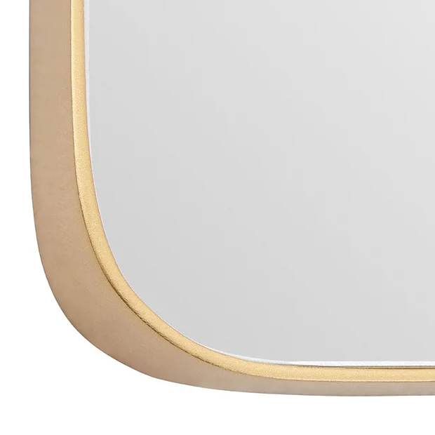 Arezzo Medium 400 X 400 Gold Frame Square Wall Mirror 4 Arezzo Medium 400 X 400 Gold Frame Square Wall Mirror - Image 4