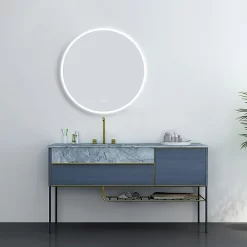 Arezzo 700mm Round Colour Changing LED Illuminated Bathroom Mirror With Bluetooth + Anti-Fog -Ideal Standard Store azmir028 d3
