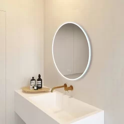 Arezzo 700mm Round Colour Changing LED Illuminated Bathroom Mirror With Bluetooth + Anti-Fog -Ideal Standard Store azmir028 d4