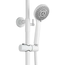 Arezzo Round Thermostatic Shower - Matt White -Ideal Standard Store azmwrd3 d2