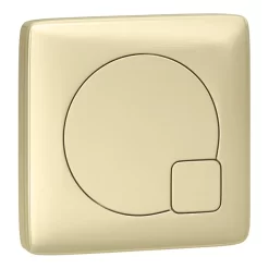 Arezzo Modern Brushed Brass Square Flush Plate - 70 X 70mm