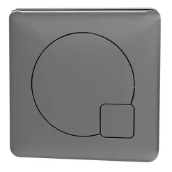 Arezzo Modern Gun Metal Grey Square Flush Plate - 70 X 70mm