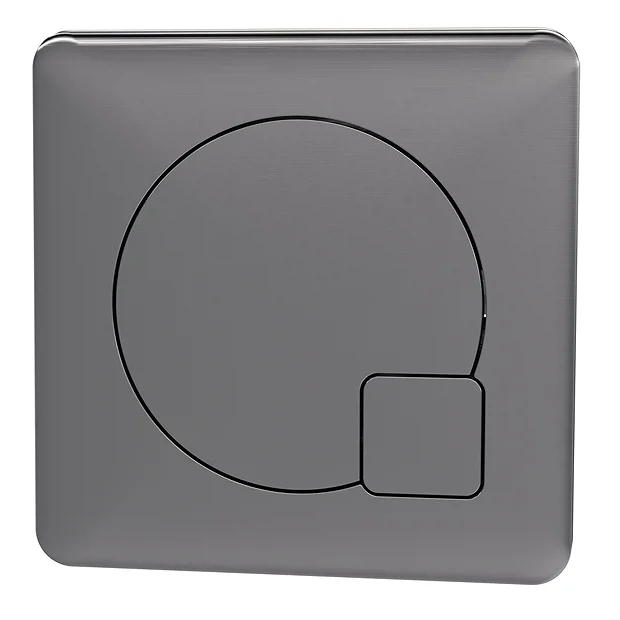 Arezzo Modern Gun Metal Grey Square Flush Plate - 70 X 70mm 1 Arezzo Modern Gun Metal Grey Square Flush Plate - 70 X 70mm