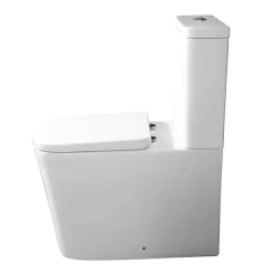 Arezzo Square BTW Close Coupled Rimless Toilet With Soft Close Seat -Ideal Standard Store azssqbtwcc d1