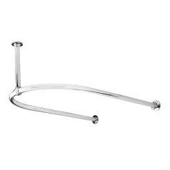 Bayswater U-Shaped Traditional Shower Curtain Rail