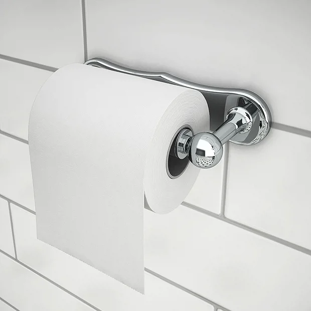 Chatsworth Traditional "Dog Bone" Toilet Roll Holder Chrome 2 Chatsworth Traditional "Dog Bone" Toilet Roll Holder Chrome - Image 2