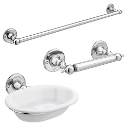 Chatsworth 1928 Traditional 3-Piece Bathroom Accessory Pack