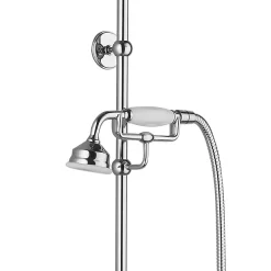 Chatsworth 1928 Traditional Exposed Valve Inc. Deluxe Arching Riser Kit, Diverter, 8" Rose + Handset -Ideal Standard Store chtspk1 d2