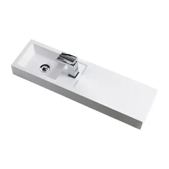 Valencia 800mm Wall Hung Polymarble Basin With Integrated Shelf -Ideal Standard Store cplus01d1