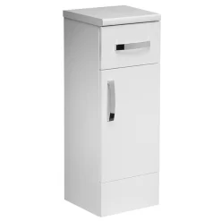 Tavistock Courier 300mm Freestanding Storage Unit - Gloss White