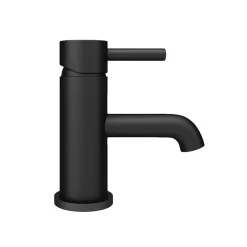 Arezzo Round Matt Black Basin Mono Mixer Tap -Ideal Standard Store cru20blkdetail1