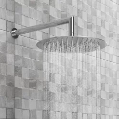 Cruze Round Concealed Individual Diverter + Thermostatic Control Valve With Handset + 300mm Shower Head