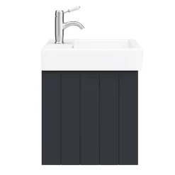 Chatsworth Traditional Graphite 560mm 2 Drawer Wall Hung Vanity