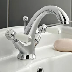 Hudson Reed Topaz Lever Mono Basin Mixer Tap + Pop Up Waste