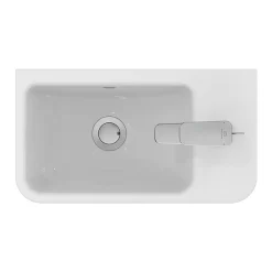 Ideal Standard I.Life S 450mm Wall Hung Right Hand 1TH Washbasin + Chrome Bottle Trap -Ideal Standard Store isil45wh d1