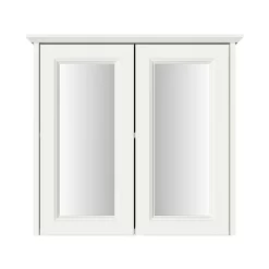 Heritage Caversham Double Door Mirror Wall Cabinet - Chantilly