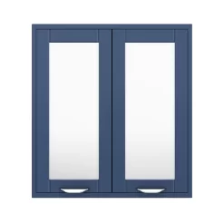 Keswick Blue 600mm Traditional Wall Hung 2 Door Mirror Cabinet 7 Keswick Blue 600mm Traditional Wall Hung 2 Door Mirror Cabinet -Ideal Standard Store kesblu2dm d2