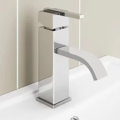 Milan Modern Mono Basin Mixer Tap - Chrome
