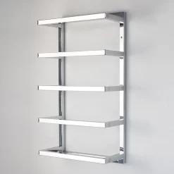 Milan 5 Tier Towel Rack - Chrome
