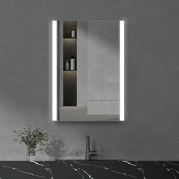 Toreno 500x700mm LED Illuminated Bluetooth Mirror Cabinet With Motion Sensor, Shaving Socket & Anti-Fog 2 Toreno 500x700mm LED Illuminated Bluetooth Mirror Cabinet With Motion Sensor, Shaving Socket & Anti-Fog - Image 2