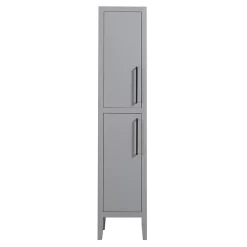 Montrose Dove Grey Tall Storage Unit With Matt Black Handles -Ideal Standard Store mtumgmb d1