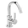 Hudson Reed Tec Single Lever Side Action Cloakroom Basin Mixer Tap Inc. Push Button Waste