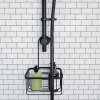 Croydex Matt Black Hook Over Shower Caddy