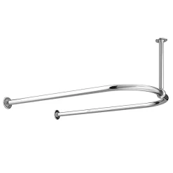 Chatsworth Traditional 1200 X 700mm Chrome U Shaped Shower Curtain Rail