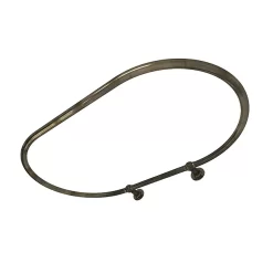 Chatsworth Traditional 1200 X 815mm Antique Brass Oval Shower Curtain Rail