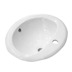 Rio Oval Inset Basin 1TH - 520 X 460mm -Ideal Standard Store rioinsetbasin1th520x455mmd1