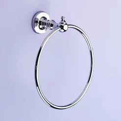 Silverdale Luxury Berkeley Towel Ring - Polished Chrome