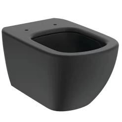 Ideal Standard Tesi Silk Black AquaBlade Wall Hung WC + Soft Close Seat -Ideal Standard Store tessbwhsc d1