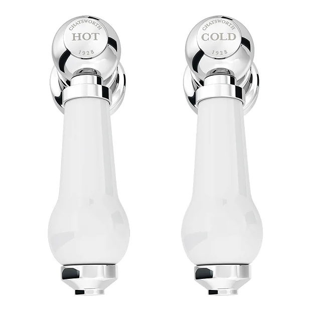 Chatsworth 1928 Traditional White Lever Bath Shower Mixer Tap With Shower Kit 1 Chatsworth 1928 Traditional White Lever Bath Shower Mixer Tap With Shower Kit